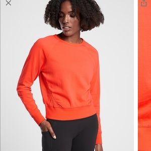 Athleta sundown puckered sweatshirt racing S